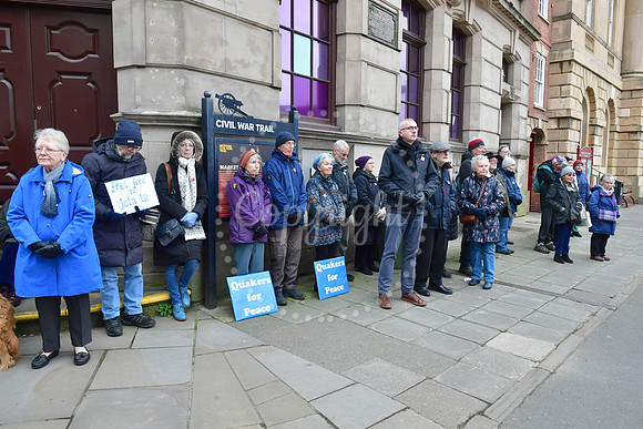 Silent Vigil for Peace in Newark Market Place