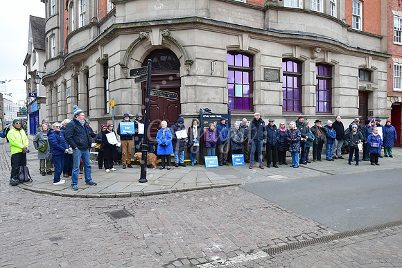 Silent Vigil for Peace in Newark Market Place