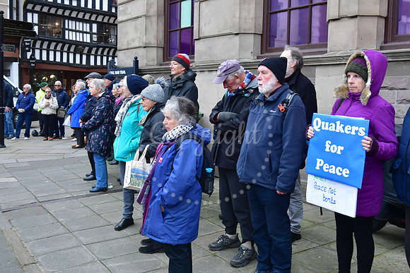 Silent Vigil for Peace in Newark Market Place