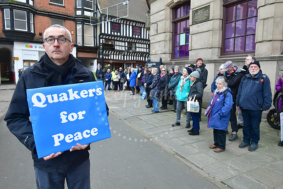 Silent Vigil for Peace in Newark Market Place