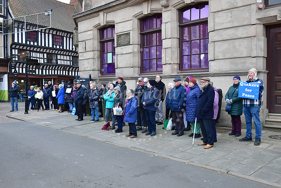 Silent Vigil for Peace in Newark Market Place