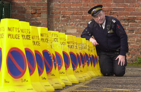 Donation of traffic cones