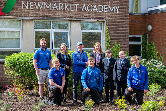 NJ Newmarket Academy garden makeover by Godolphin Grounds Team M