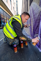 BFP Market Thoroughfare, Bury St EdmundsStreet artist Nathan Mu