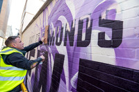 BFP Market Thoroughfare, Bury St EdmundsStreet artist Nathan Mu
