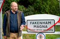 BFP Southern end of Fakenham Magna Opening our new village gate
