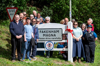 BFP Southern end of Fakenham Magna Opening our new village gate