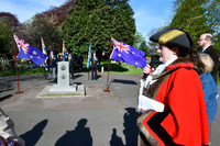 Anzac Day service at the Commonwealth War Graves, Newark Cemeter