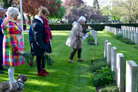 Anzac Day service at the Commonwealth War Graves, Newark Cemeter