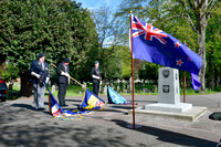 Anzac Day service at the Commonwealth War Graves, Newark Cemeter