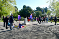 Anzac Day service at the Commonwealth War Graves, Newark Cemeter