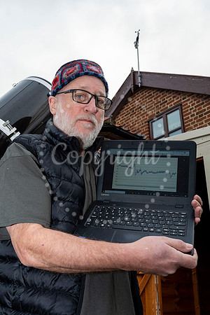 Luke Broom-Lynne of Banham who has a weather station on the roof