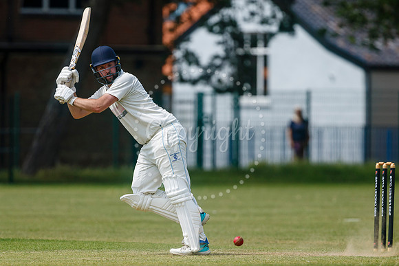 Cricket action from Diss v Hethersett