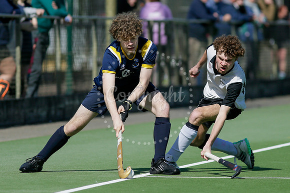 Hockey action from Harleston Magpies Men’s II vs UEA