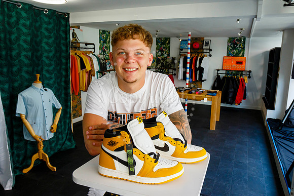Joe Kerry who’s opened a new menswear shop in Diss