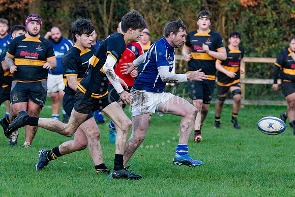 Rugby action from Diss II (Saracens) hosting Southwold II