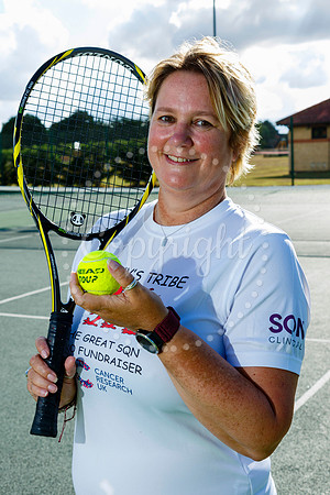 Polly Allen at Wortham Tennis Club who’ll be taking up the cha
