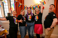 BFP Pride procession from St Edmundsbury Cathedral, Angel Hill,