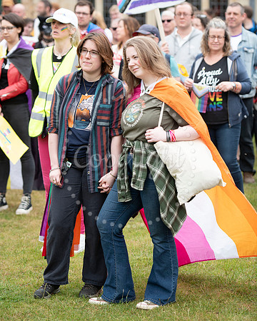 BFP Pride procession from St Edmundsbury Cathedral, Angel Hill,