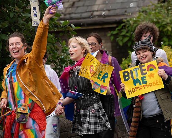 BFP Pride procession from St Edmundsbury Cathedral, Angel Hill,