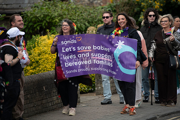 BFP Pride procession from St Edmundsbury Cathedral, Angel Hill,