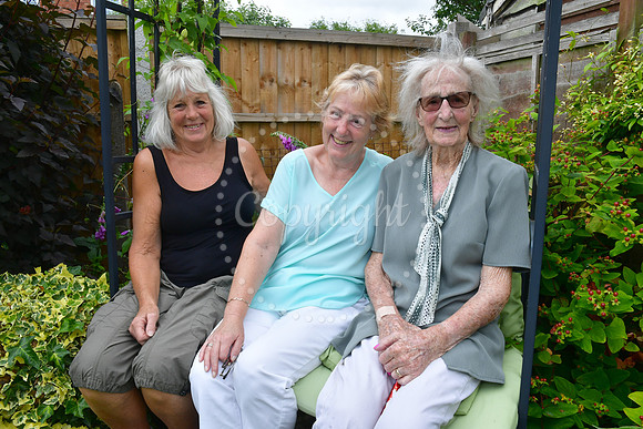 Audrey Reeve celebrating her 100th birthday