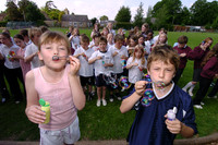 Bubble Blowing at Isleham Primary School