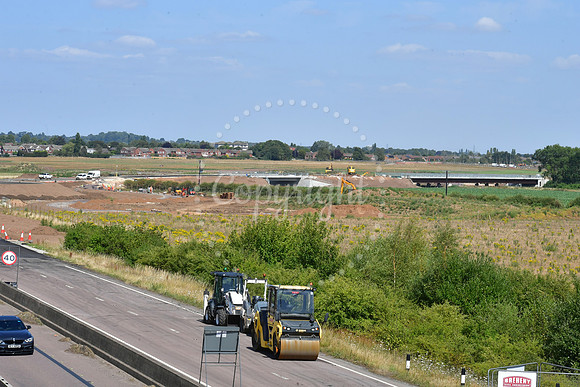 Construction work on Southern Link Road connection to A46