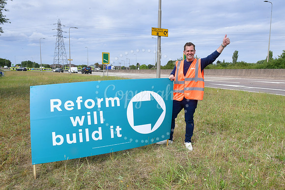 Robert Jenrick A46 Bypass Signs
