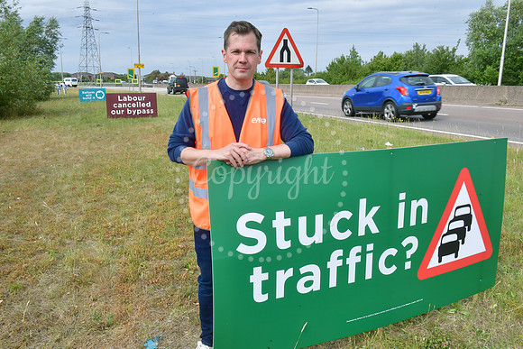 Robert Jenrick A46 Bypass Signs