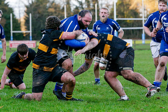 Rugby action from Diss II (Saracens) hosting Southwold II