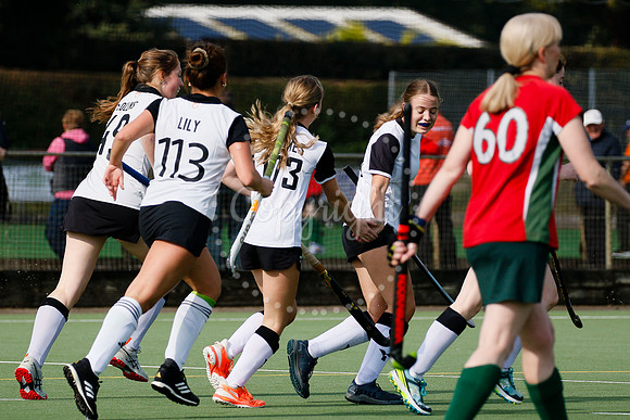 Hockey action from Harleston Magpies Ladies’ III vs Norwich Dr