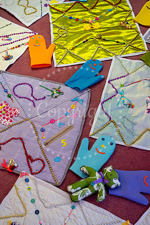 Megan Blackbourn has been sewing lots of fiddle blankets and tra