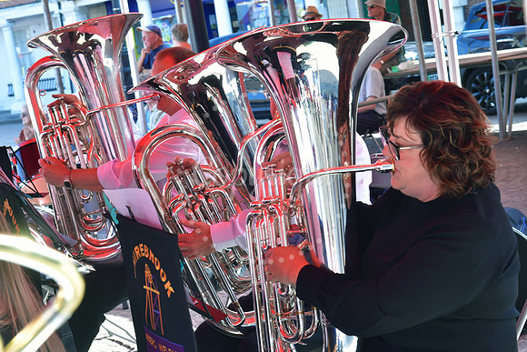 Summer Brass Band concert conclusion with Shirebrook Miners Welf