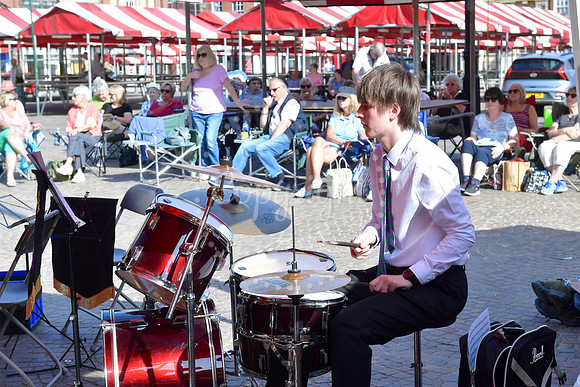 Summer Brass Band concert conclusion with Shirebrook Miners Welf