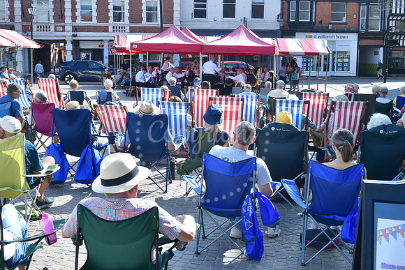 Summer Brass Band concert conclusion with Shirebrook Miners Welf