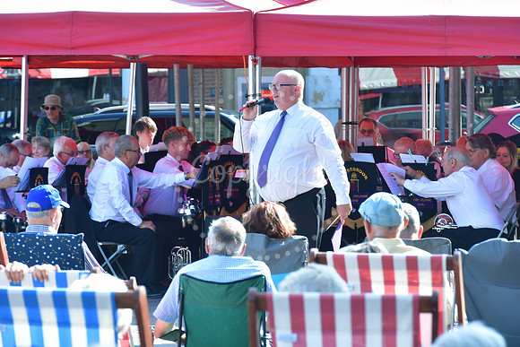 Summer Brass Band concert conclusion with Shirebrook Miners Welf