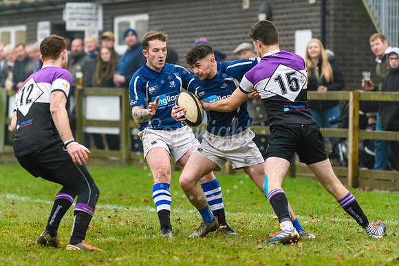 Rugby action from Diss v Woodford