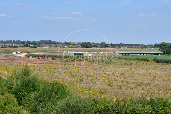 Construction work on Southern Link Road connection to A46