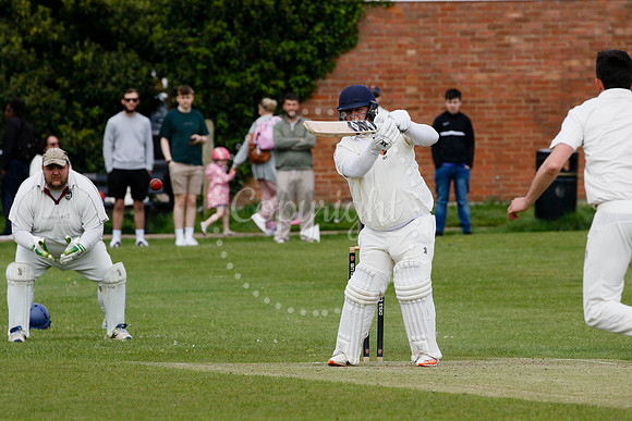 Cricket action from Diss vs Bradenham in their first game of the