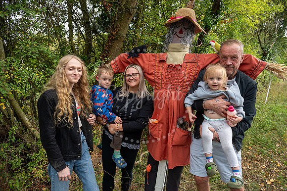 HE Ridgewell Scarecrow Festival, raising money for the Ridgewell