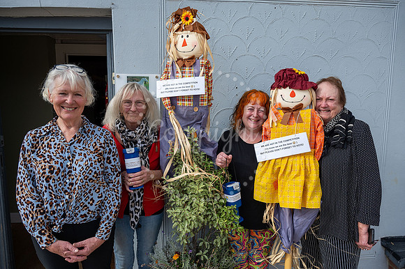 HE Ridgewell Scarecrow Festival, raising money for the Ridgewell