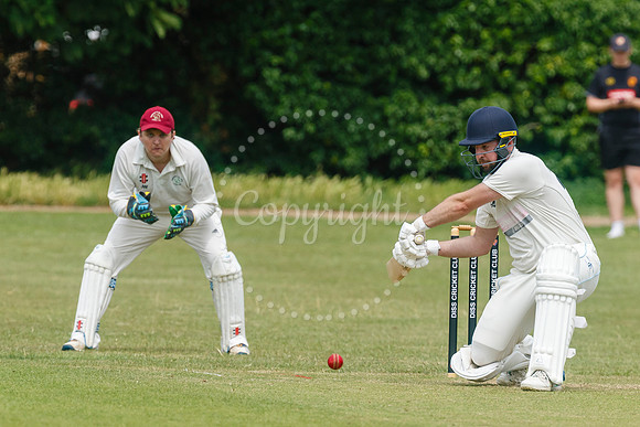 Cricket action from Diss v Hethersett