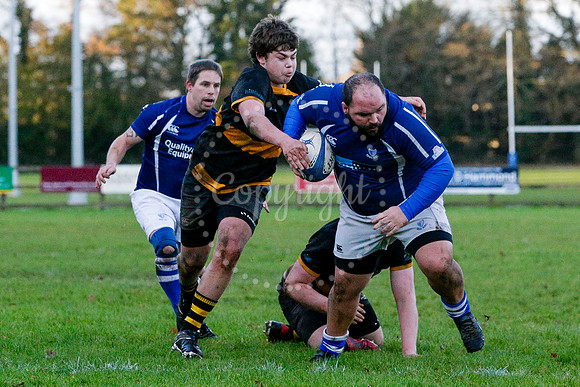 Rugby action from Diss II (Saracens) hosting Southwold II