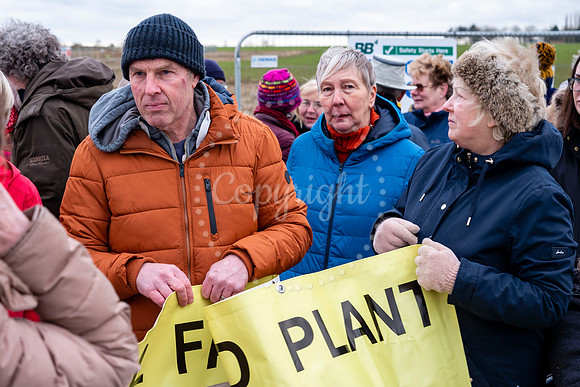 Residents of Bressingham are staging a protest outside AD plant