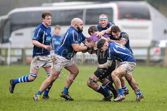 Rugby action from Diss v Woodford