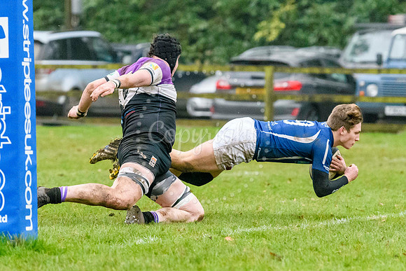 Rugby action from Diss v Woodford