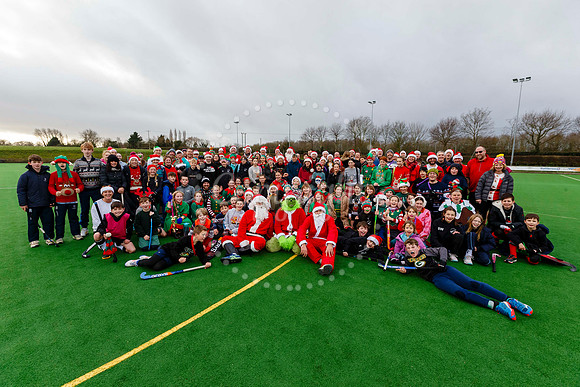 Santa v Elves at Harleston Magpies Hockey Club