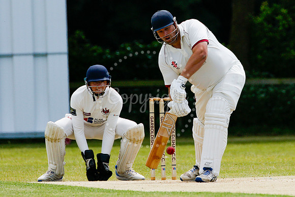 Cricket action from Garboldisham vs Sprowston