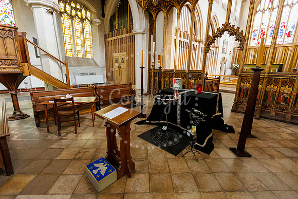 The book of condolence set-up for the memory to Queen Elizabeth